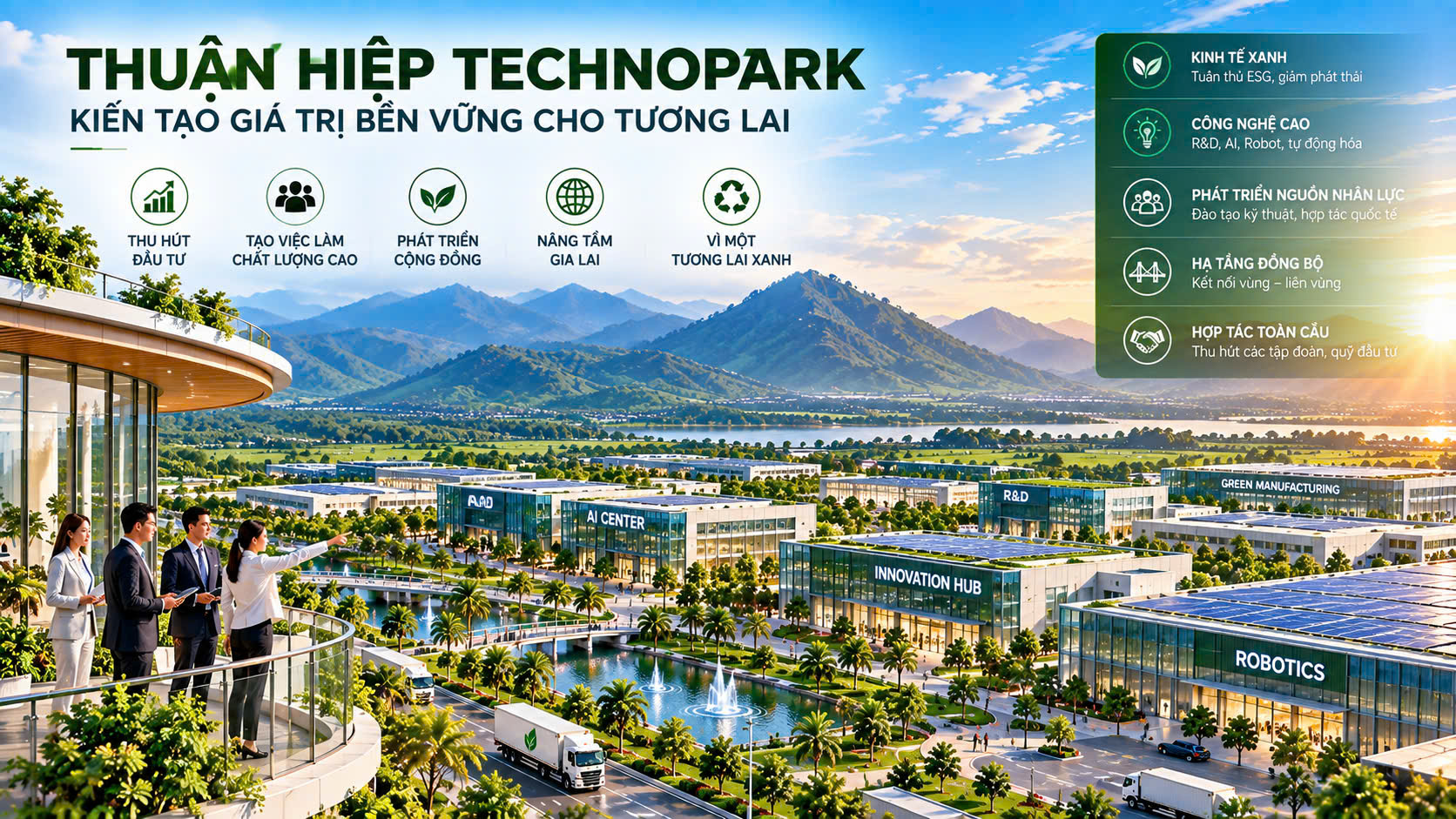 Thuận Hiệp Technopark – Phối cảnh tổng thể và định hướng kiến tạo giá trị bền vững cho tương lai