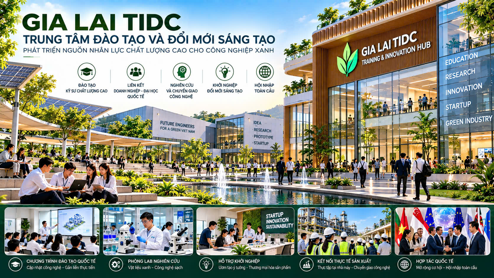 Trung tâm Đào tạo và Đổi mới sáng tạo phát triển nguồn nhân lực chất lượng cao Gia Lai GITD